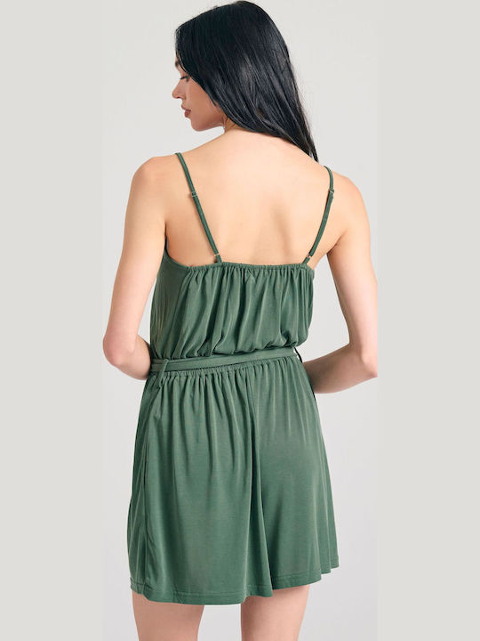 Women's One-piece Shorts Forest Green Khaki