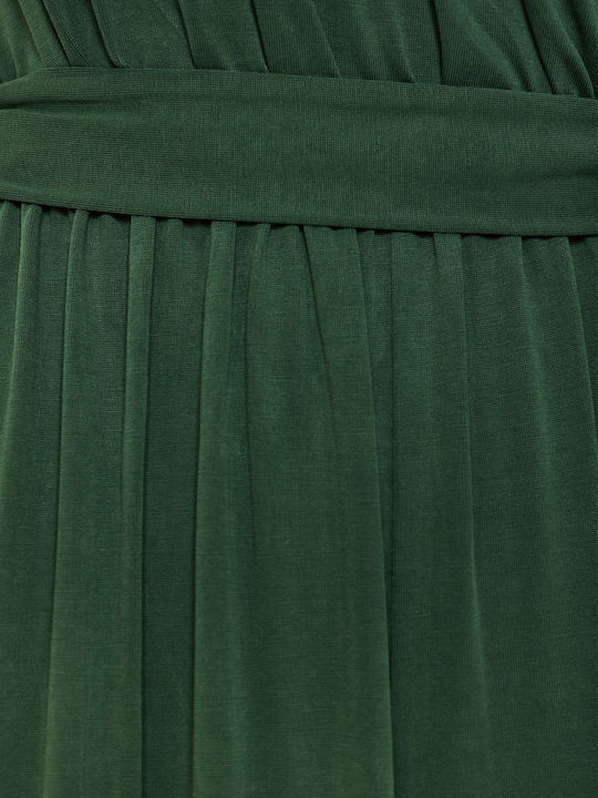 Γυναικεία Κοντομάνικη Ολόσωμη Φόρμα Forest Green