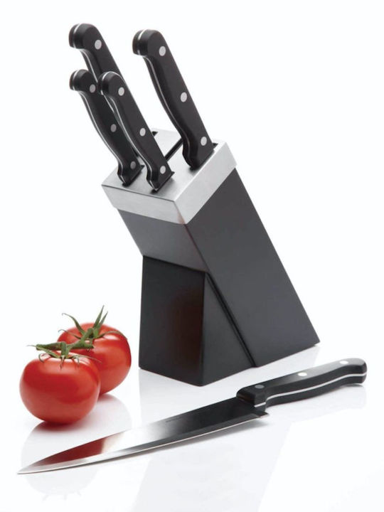 Kitchen Craft Modern Σετ Μαχαίρια με Βάση από Ανοξείδωτο Ατσάλι 5τμχ