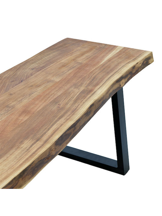 Miles Slim Bench Outdoor Wooden 160x40x45cm