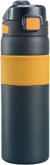 Portable Bottle-Thermos Cf8235 Bottle Thermos Stainless Steel / Plastic 600ml Black