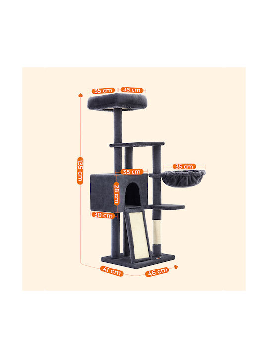 Feandrea Scratching Post Cat Trees Gray 4 levels