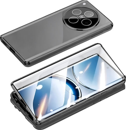 Θήκη Oppo Find X8 Pro Magnetic Dual Glass Μαύρη