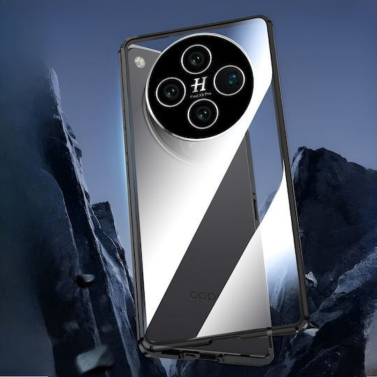 Θήκη Oppo Find X8 Pro Magnetic Dual Glass Μαύρη