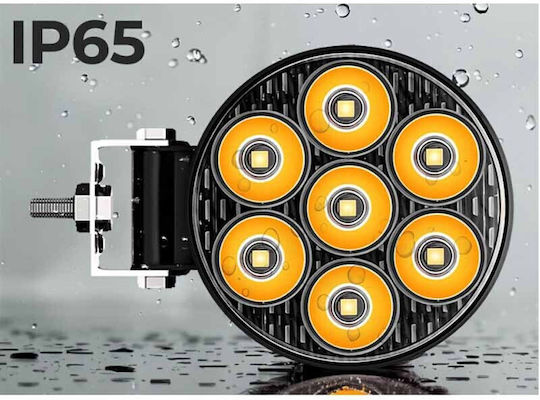 Προβολέας Εργασίας Στρόγγυλος Mini 7-y Led 9-30 Volt 30w 2500lm 6000k Ledbar-002 1 Τεμάχιο