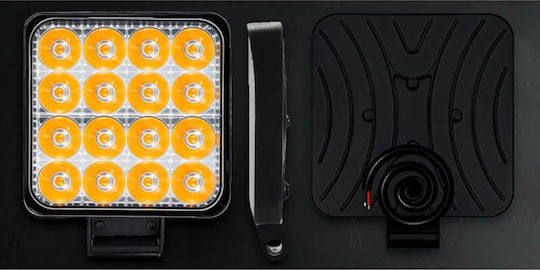 Προβολέας Εργασίας Τετράγωνος Mini Ft-16 Led 12-40 Volt 50w 7000lm 6000k Ledbar-001 1 Τεμάχιο