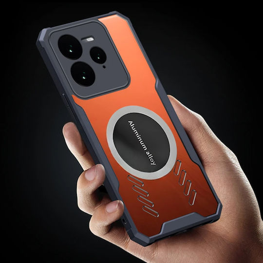 Θήκη Realme Gt 7 Pro Μαγνητική Πλάκα Διαφανής Μαύρη