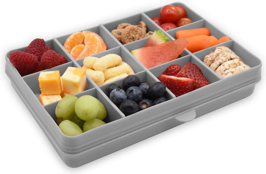 Melii Set de mâncare pentru copii din plastic 1.368lt Gri