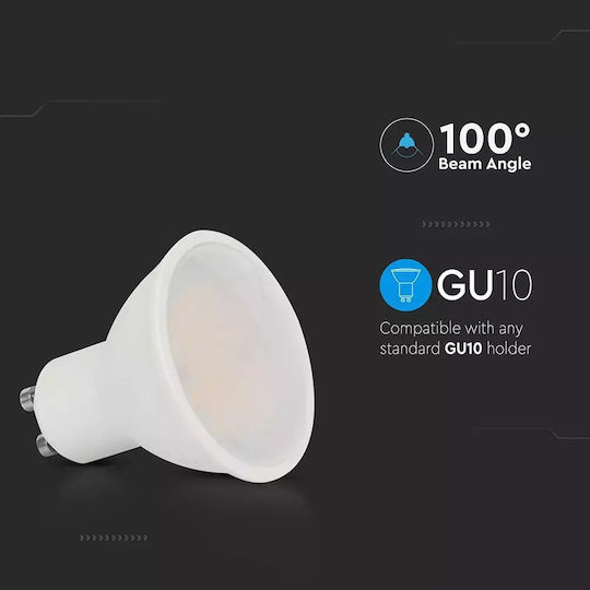 V-TAC LED-Lampe 10W für Fassung GU10 Kühles Weiß 1000lm