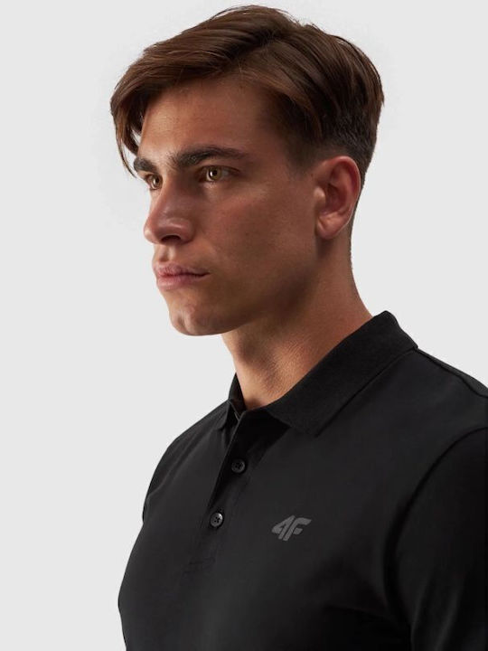 Men's Polo Short Sleeve Black T-shirt