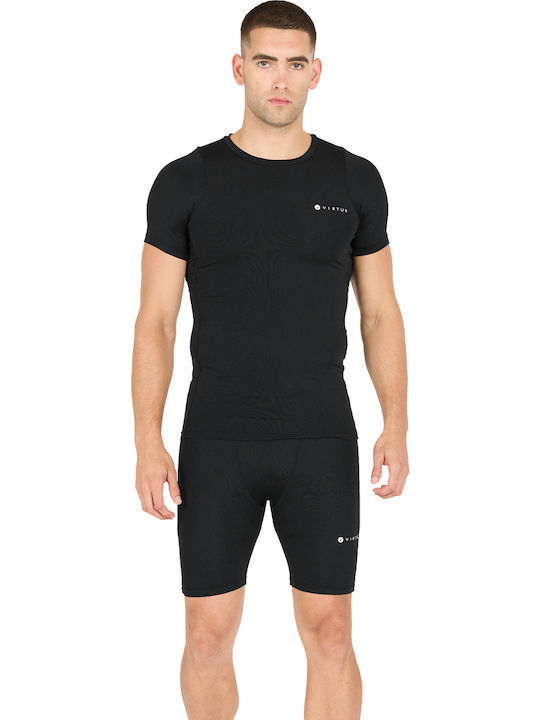 Short Sleeve Athletic Blouse Black