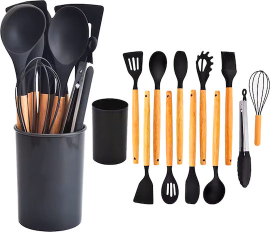 H&S Collection Set de Gătit din Silicon 12buc Bej