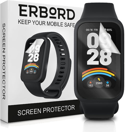 3x Φύλλο Υδρογέλης Erbord Xiaomi Smart Band 9 Active