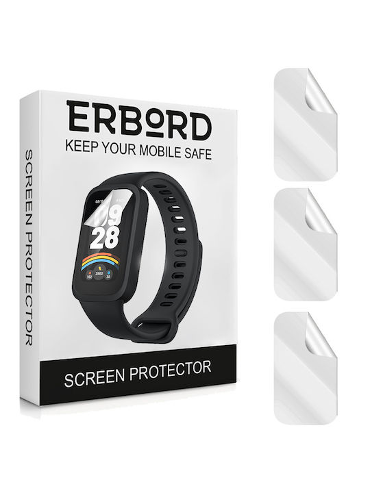 3x Hydrogel-Folie Erbord Xiaomi Smart Band 9 Active