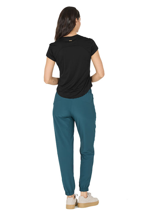 Damen Sportlich T-Shirt Black