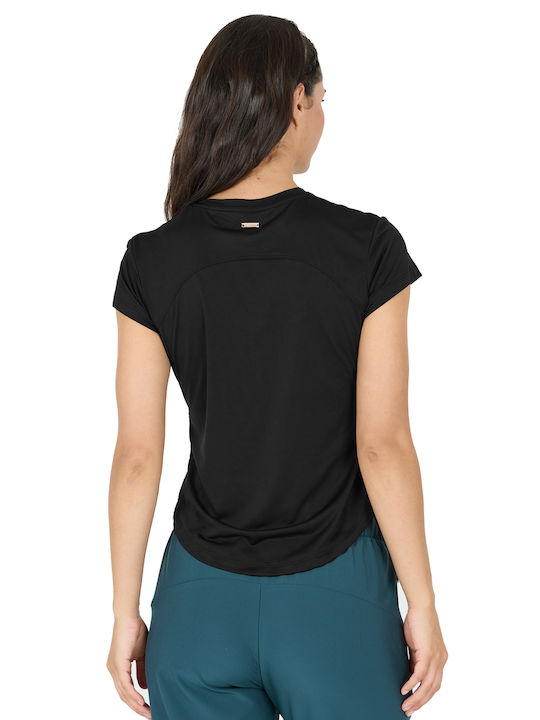 Damen Sportlich T-Shirt Black