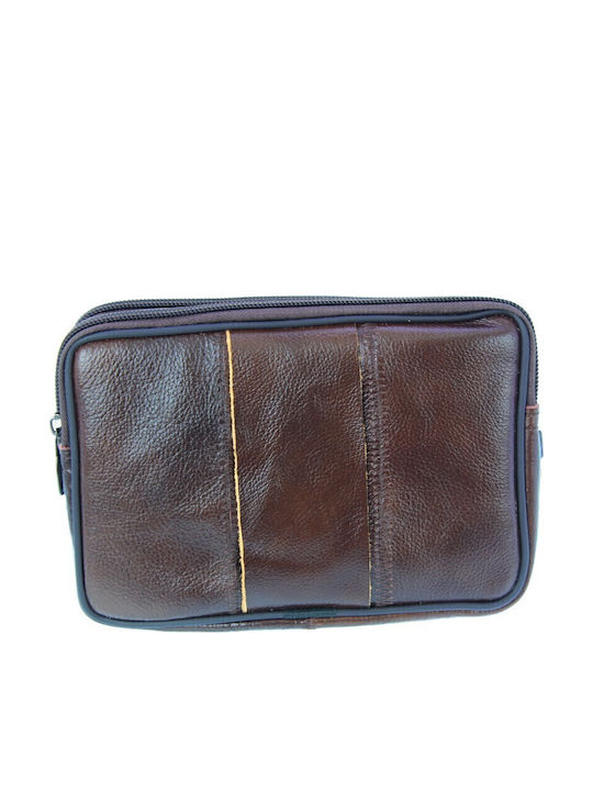 Leder Herrentasche Handtasche Braun