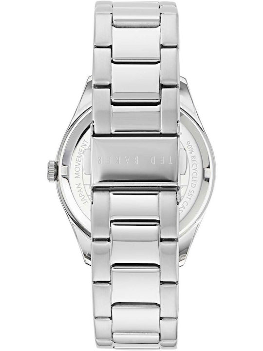 Ted Baker Leyton Men's Watch Battery with Silver Stainless Steel Bracelet