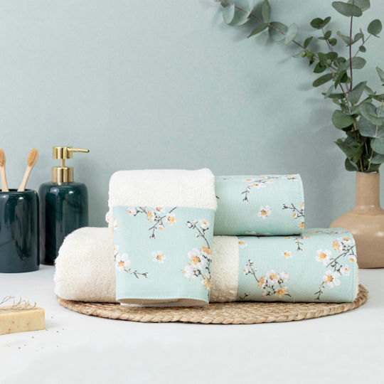 Borea Bath Towel Set 3pcs Jasmine Ecru