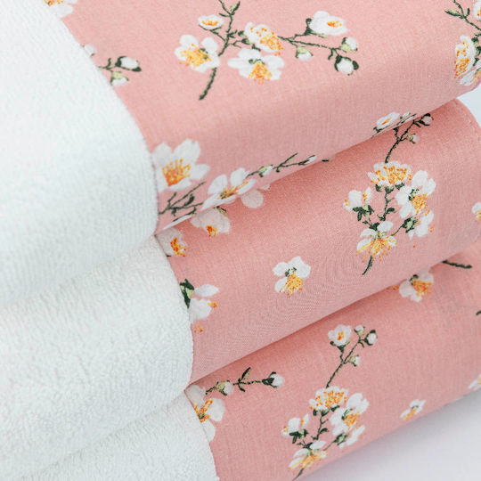 Borea Bath Towel Set 3pcs Jasmine Petrol Blue