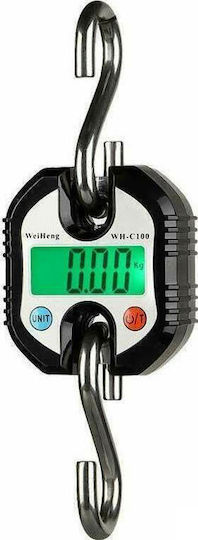 ACP Elektronisch Professionelle Hängewaage mit einer Wiegekapazität von 100kg und einer Unterteilung von 50gr