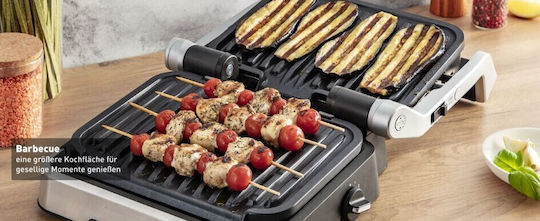 Tefal OptiGrill 2in1 Τοστιέρα Γκριλιέρα με Αποσπώμενες Πλάκες 2100W Γκρι