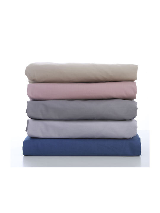 Nef-Nef Homeware Nautica Coast Σεντόνι Υπέρδιπλο με Λάστιχο 160x200+35εκ. Silver