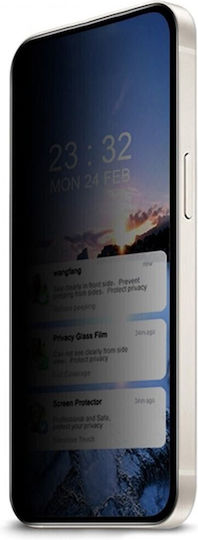 Privacy Full Face Tempered Glass Black (Google Pixel 9a)