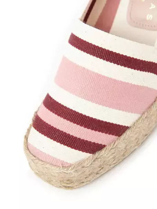 Women's Fabric Platform Espadrilles White
