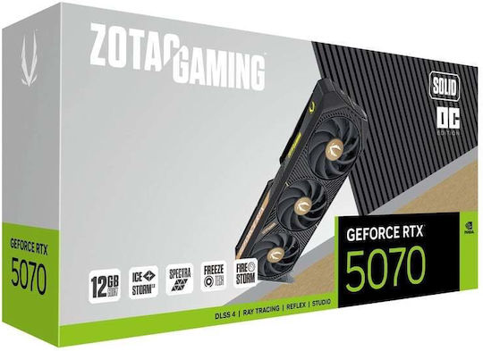 Zotac GeForce RTX 5070 12GB GDDR7 Solid OC Κάρτα Γραφικών