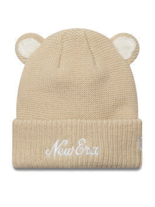 Teddy Bear Ears Παιδικό Σκουφάκι Πλεκτό Μπεζ