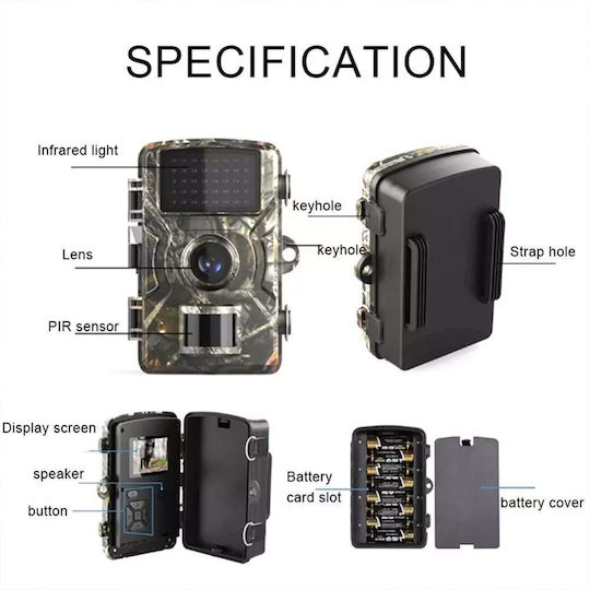 ACP Waterproof Night Vision Hunting Camera with Motion Detection