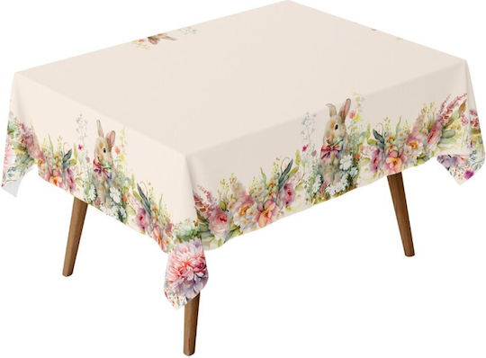 Easter Tablecloth 100% Cotton 140x220cm Club Cotton Vinca