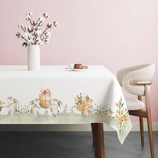 Easter Tablecloth 100% Cotton 140x320cm Club Cotton Londy