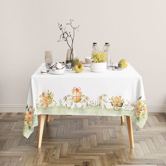 Easter Tablecloth 100% Cotton 140x320cm Club Cotton Londy