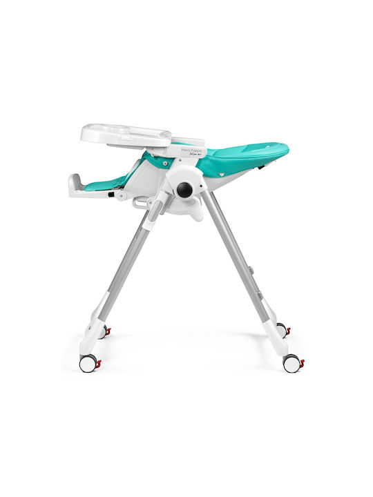 Peg Perego Prima Pappa Follow Me Αναδιπλούμενο Καρεκλάκι Φαγητού με Ρυθμιζόμενο Ύψος Tahiti
