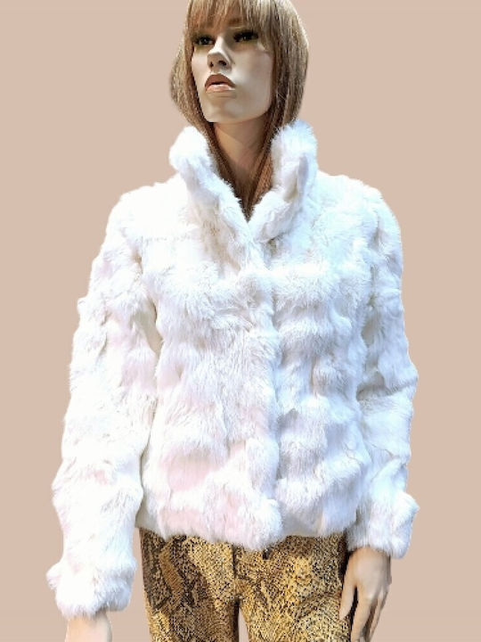 Women's Short Fur White