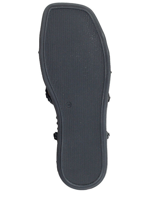 Women's Flat Sandals in Black Color