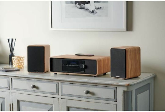Thomson Ηχοσύστημα 2.0 MIC300IDABBT 60W με CD / Digital Media Player και Bluetooth Καφέ