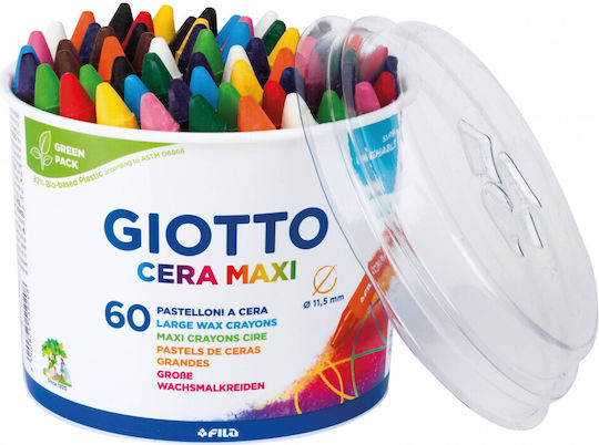 Giotto Cera Maxi Crayons Set 60 Colours