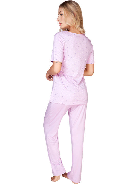 Kare Design Winter Damen Pyjama-Set Purple