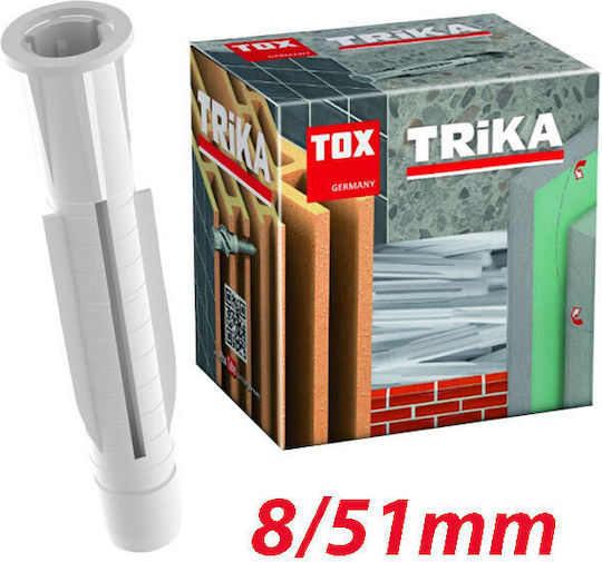 Tox Ούπα Πλαστικό 8x51mm 100τμχ