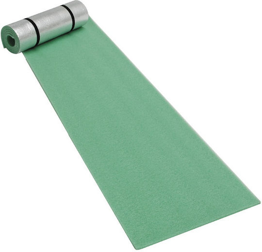 Unigreen Foam Single Camping Sleeping Mat Sleeping Mat with Aluminum Foil Coating Green 180x50cm Thickness 1cm in Green color