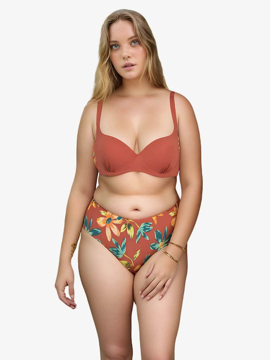 Set Bikini με Ελαφριά Ενίσχυση Πολύχρωμο