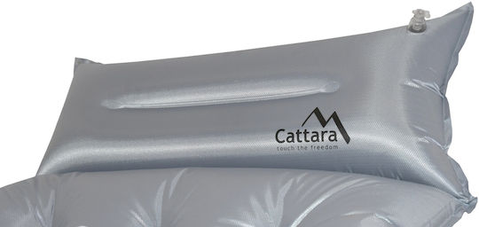 Cattara Midnight Αυτοφούσκωτο Ημίδιπλο Υπόστρωμα Camping 188x66cm Πάχους 6cm Γκρι