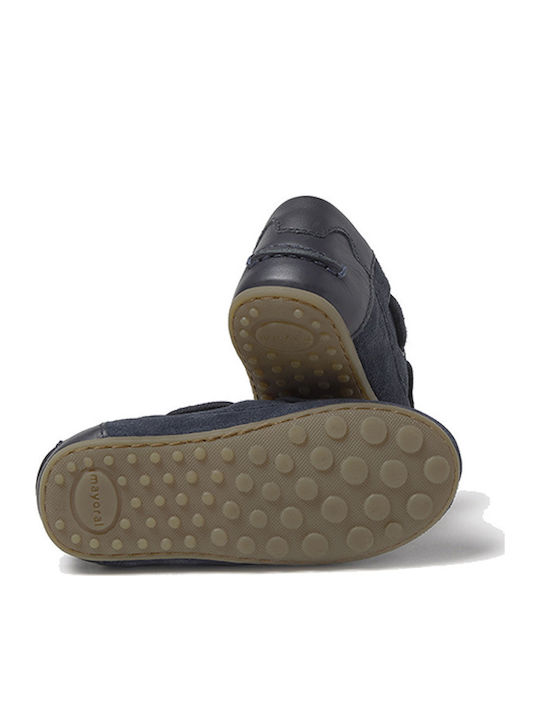 Boys Leather Moccasins Blue