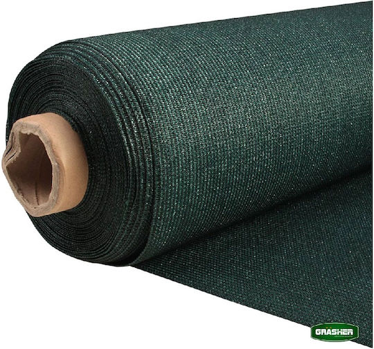 Grasher Ε220 Rectangular Shade Net Green in Roll 2x50m 180gr/m²