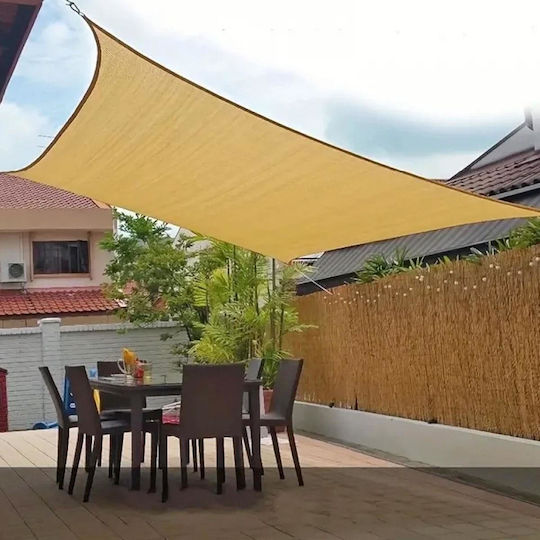 Sidirela Rechteckig Sonnensegel Beige Mit Hoop 2.5x4m