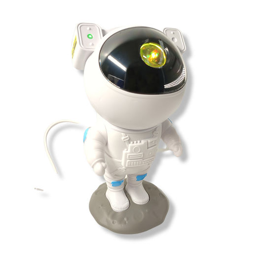 ACP Led Rotating Kids Decorative Lamp with Color Changes White 22.8x12x22.8εκ.