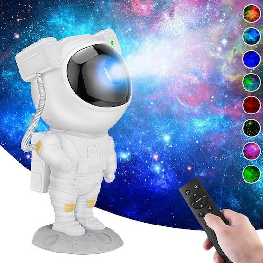 ACP Led Rotating Kids Decorative Lamp with Color Changes White 22.8x12x22.8εκ.
